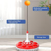 Household Suction Cup Self-Training Elastic Flexible Shaft Children Parent-Child Training Table Tennis Trainer, Style: 3 Poles 8 Balls (Blue)
