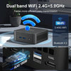 Ninkear N10 Windows 11 Bluetooth 4.2 Mini PC, 16GB+512GB, Intel Processor N100 Alder Lake-N(EU Plug)