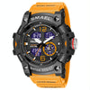 SMAEL 8007 Outdoor Sports Waterproof Dual Display Electronic Quartz Watch(Orange)