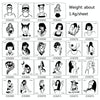 50 PCS Bad Girl Waterproof Dark Tattoo Stickers(CC6356)