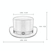 Retro Style PU Leather Round Top Magic Hat Gentleman Party Bow Hat, Size: One Size(Black)