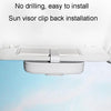 MCPP Car Multifunctional Glasses Case Car Visor Card Storage Sunglasses Holder(Beige White)