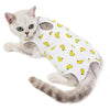 Cat Recovery Suit, Breathable, Anti-Licking, Banana, L