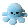 Flipped Octopus Doll Double-Sided Flipping Doll Plush Toy(Light Blue + Green)