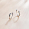 S925 Sterling Silver Smart Snake Ear Studs Women Earrings(Silver)