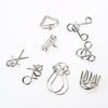 8 PCS / Set Metal Puzzle Toy Intelligence Buckle for Kids Education Developmental  Toys