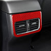 Car Carbon Fiber Rear Air Outlet Decorative Sticker for Mazda CX-5 2017-2018, Left and Right Drive (Red)