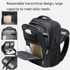 BANGE BG-1921 College Student Schoolbag Waterproof Business Computer Backpack with External USB Charging Port(Black)