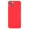 iPhone 14 Plus Glass Back Cover with Ring Holder - Red