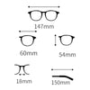 Literary Retro Anti-Blue Light Glasses Frame Light Polygonal Frame Flat Lens Eyeglass(Matte Gray)