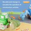 3 PCS 7799 Pressing Inertia Forward Cartoon Children Toy Car(Yellow)