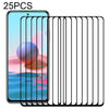 For Xiaomi Redmi Note 10 25 PCS Full Glue Full Cover Screen Protector Tempered Glass Film