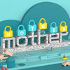 8 PCS Children Alphanumeric and Number Matching Lock Early Educational Toys, Random Style Delivery