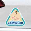 10 PCS There Is A Baby In The Car Stickers Warning Stickers Style: CT203 Baby O Boy Triangle Magnetic Stickers