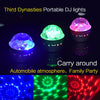 D33 5W USB Charging RGB Car Decoration Portable DJ Light Sound Activated Rotating Strobe Effect Atmosphere Light Star Music Light Lamp, DC 5V