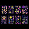 2 PCS Fluorescent Bronzing Waterproof Tattoo Stickers(JYG-003)