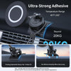 Center Console 360 Rotating Magnetic Car Phone Holder Zinc Alloy Automotive Navigation Bracket(Black)