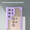 For Samsung Galaxy S22 Ultra 5G Armor Glaze PC Hybrid TPU Phone Case(Purple)
