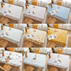 Rural Farm PVC Paper Waterproof Oil Wash Desktop Table Cloth, Size: 90x135cm(Flower Language)