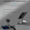 SW12 3 in 1 Metal Magnetic Wireless Charger(Black)