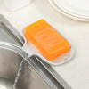 Drain Soap Dish Silicone Square Quick Drain Soap Rack Kitchen Rack, Random Color Delivery