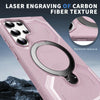For Samsung Galaxy S23 Ultra 5G Frosted MagSafe Holder Phone Case(Pink)