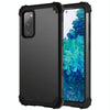 For Samsung Galaxy S20 FE 3 in 1 Shockproof PC + Silicone Protective Case(Black)