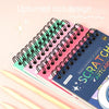 Hand Painted Scratch Paper Colorful Coil Scratchbook With Pen, Model: Haruita Huahua