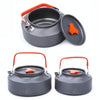 Hewolf HW-1782 Outdoor Kettle Pot Camping Tea Portable Kettle Cookware Pot, Capacity: 1.6L