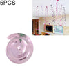 5 PCS 70cm PVC Spiral Ornaments Christmas Kindergarten Classroom Birthday Party Scene Layout Hanging Sequin Ornaments(Rose Gold)