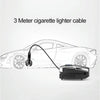 RUNDONG AUTO ACCESSORIES 12V Portable Car Electric Tire Pump Air Pump Tire Inflator with Toolbox, Pointer Version(Silver)