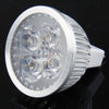 MR16 4W LED Spotlight Lamp Bulb, 4 LED, Energy Saving, Warm White Light, AC / DC 12V