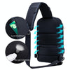 BULL CAPTAIN 0113 Large-Capacity Crossbody Waterproof Chest Bag with USB Charging Hole(Blue)