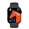 ZGA W01 1.86 inch Screen Seconds Hand BT Call Smart Watch, Support Heart Rate / AI Voice Assistant / Sedentary Reminder(Black)