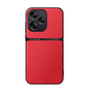 For Redmi 13 4G / Xiaomi Poco M6 4G Litchi Leather Magnetic Full Coverage Shockproof Phone Case(Red)