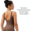 Sports Tight Hip-Lifting Yoga Bodysuit With Chest Pad, Size: XXL(Blue Gray)