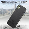 For Samsung Galaxy A04e / F04 / M04 Twill Fabric Leather Skin Back Phone Case(Black)