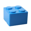 Household Stackable Building Block Organizer Student Desktop Plastic Storage Box, Model: Square Blue
