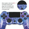 For PS4 Wireless Bluetooth Game Controller With Light Strip Dual Vibration Game Handle(Fantastic Purple)