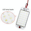 2 PCS ZS-3350 DC12-85V High Bright 48LEDs Lamp Beads Car Dome Light Cabin Light Bar