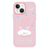 For iPhone 14 Plus Skin Feeling Jelly TPU Hybrid PC Phone Case(Dog Tote Bag Pink)