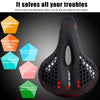 WEST BIKING YP0801083 Bicycle Taillight Thickened Soft And Comfortable Mountain Bike Seat Cushion(Dark Green)