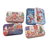 4 PCS Christmas Wooden DIY Gift Children Handmade Santa Claus Puzzle Toy(Snow)