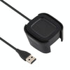 For Fitbit Versa 2 Charger Charging Dock Base Stand Holder with 1m Charging Cable(Black)