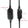 ZS0159 For Logitech G433 / G233 / G Pro / G Pro X 3.5mm Male to Male Gaming Headset Audio Cable with Wire-controlled, Cable Length: 2m(Black)