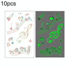 10 PCS Waterproof Luminous Tattoo Stickers Gradient Temporary Tattoo Stickers(Ei-136)
