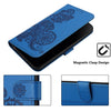For Xiaomi Redmi K70 Datura Flower Embossed Flip Leather Phone Case(Blue)