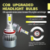 2pcs H8/H11 18W 1800LM 6000K Waterproof IP68 Car Auto LED Headlight with 2 COB LED Lamps, DC 9-36V(White Light)