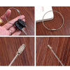 Outdoor Camping Multifunctional Steel Wire Rope Ring / Stainless Steel Wire Key Chain(Silver)