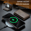 For iPhone 15 Pro Max DG.MING MAGKING-K2 Series MagSafe RFID Card Bag Detachable Phone Case(Coffee)
